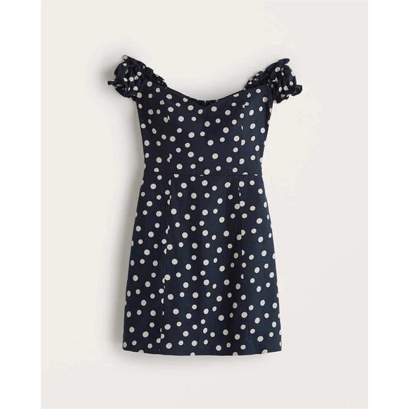 Abercrombie & Fitch Off the Shoulder Corset Mini Dress - S - Picture 3 of 4